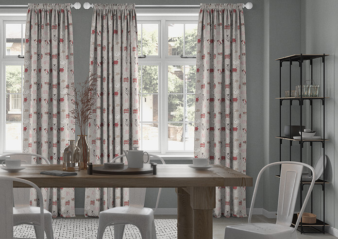 Baa Baa, Peony - Made to Measure Curtains - Image 3